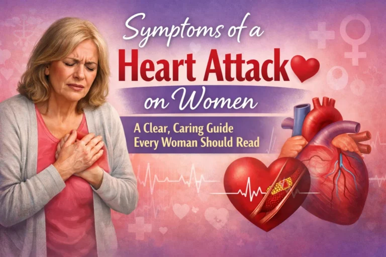 symptoms of a heart attack on women