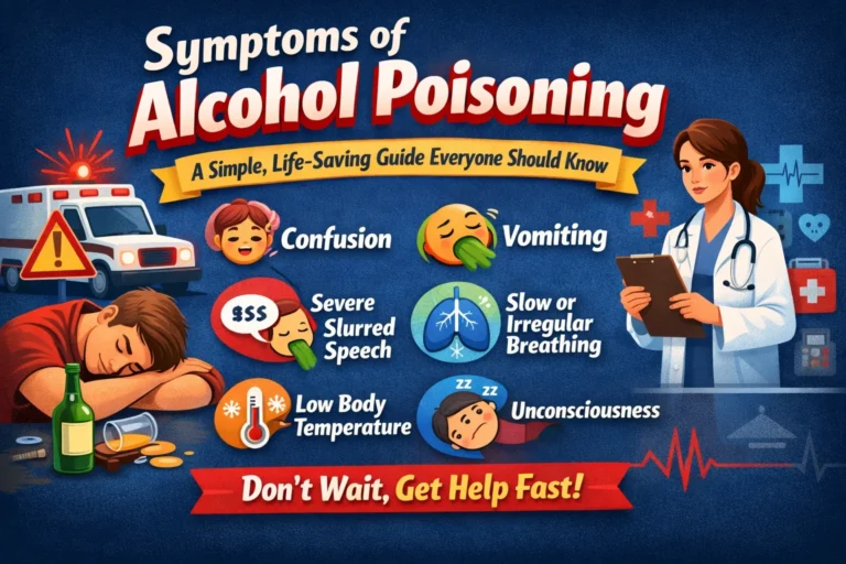 symptoms of alcohol poisoning