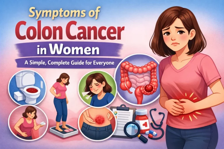 symptoms of colon cancer in women