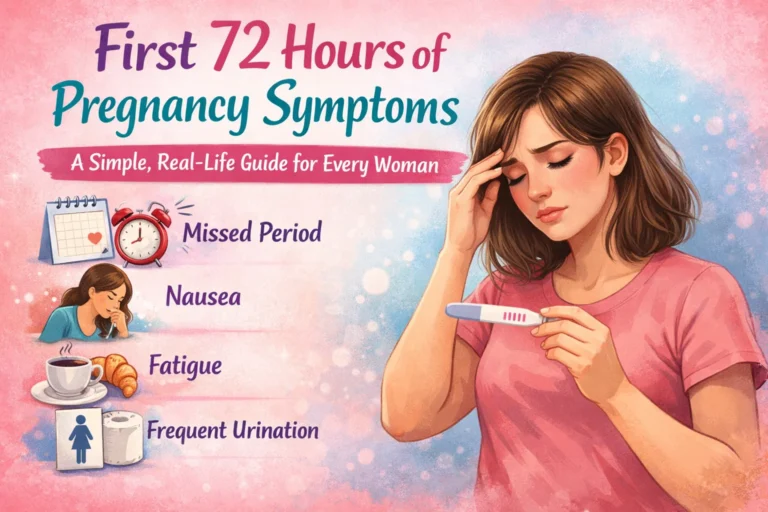 first 72 hours of pregnancy symptoms