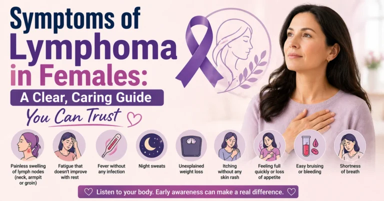 symptoms of lymphoma in females