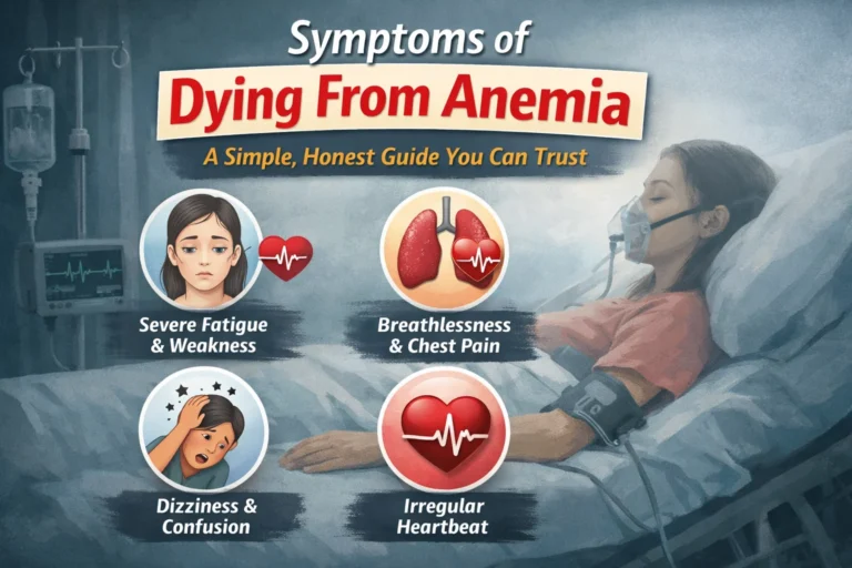 symptoms of dying from anemia