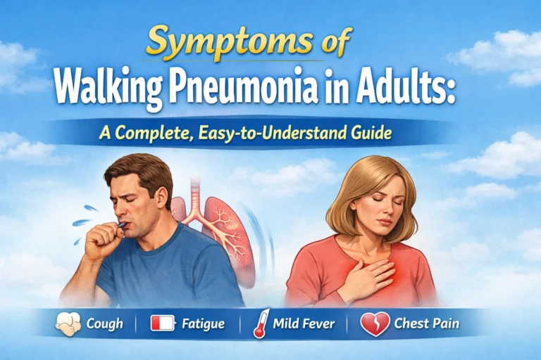symptoms of walking pneumonia in adults