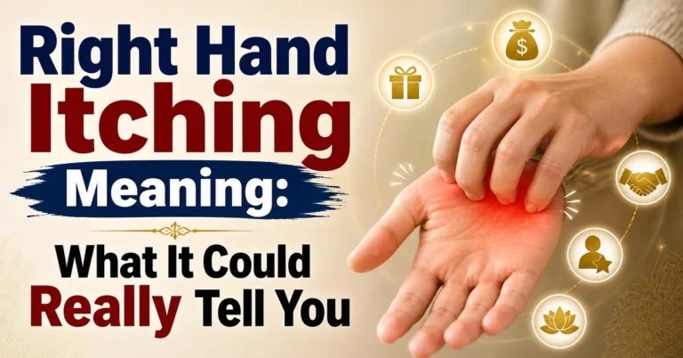 right hand itching meaning